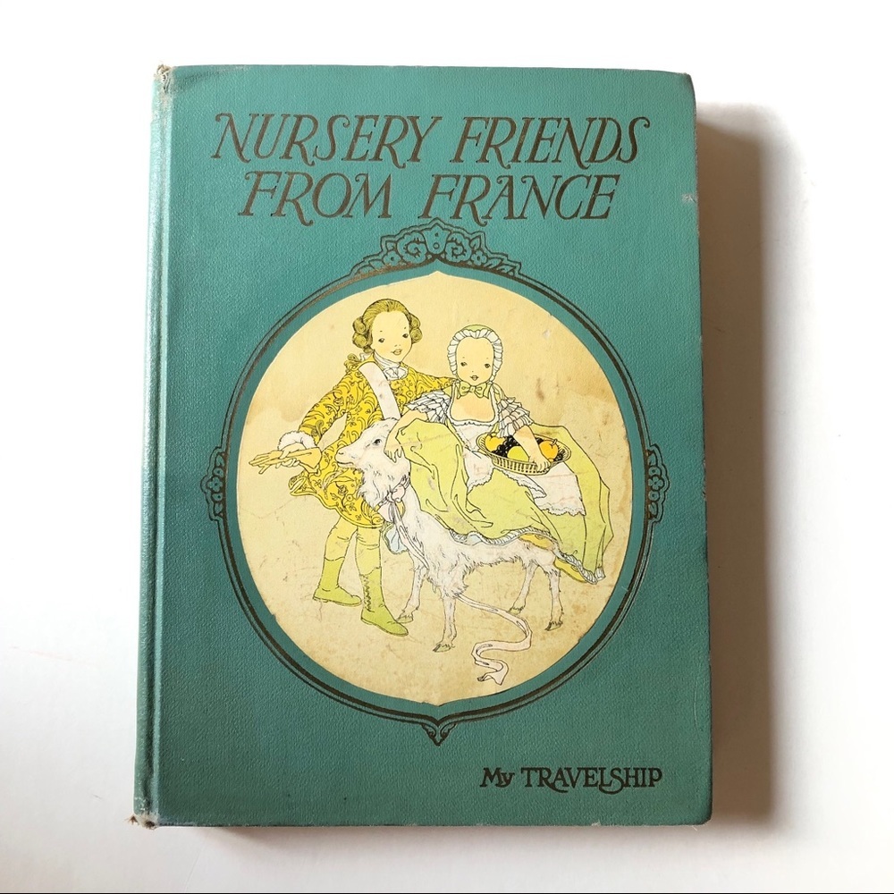 Rare First Edition 1925 Nursery Friends France hardcover coffee table children’s